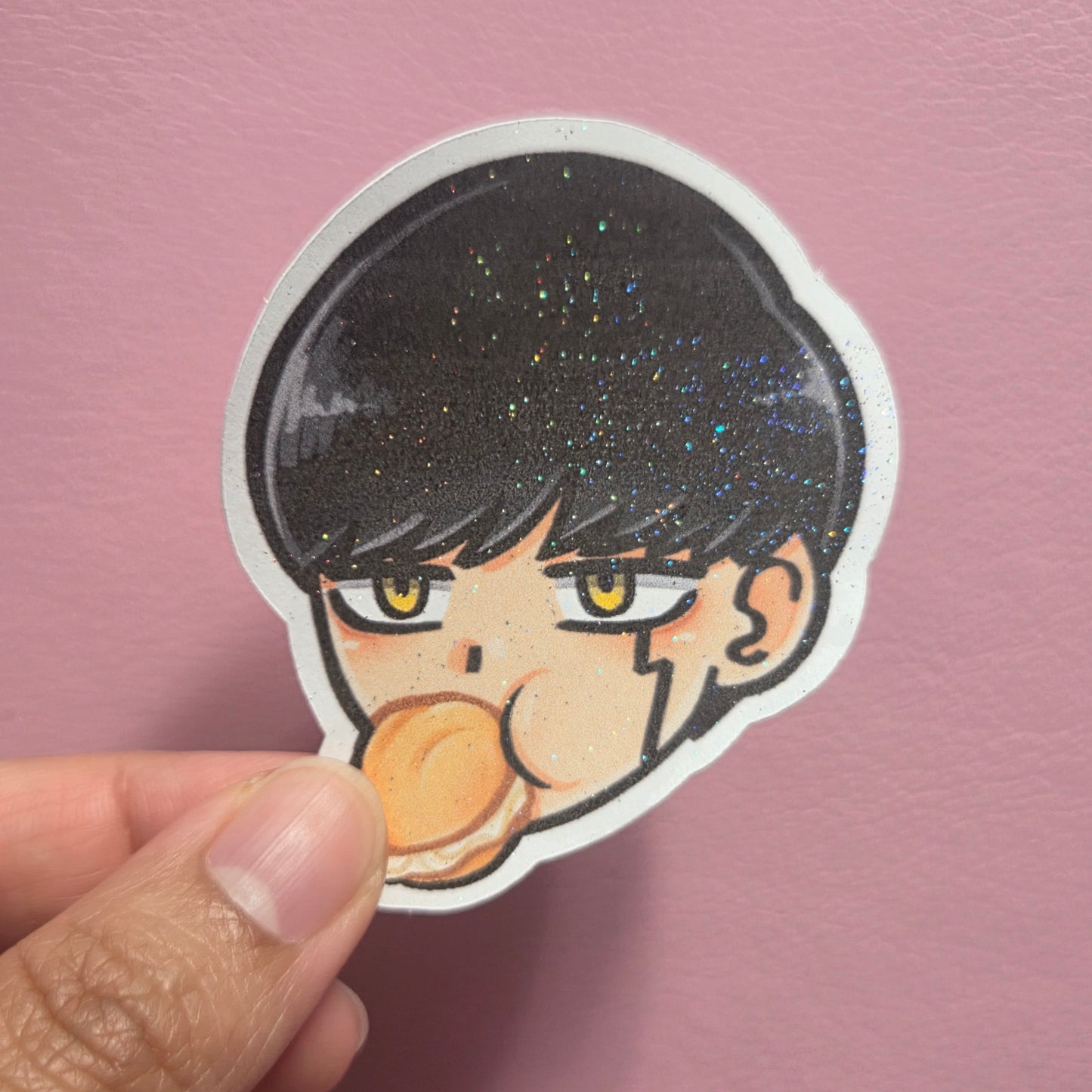 Mashle Mash Burnedead Glitter Sticker