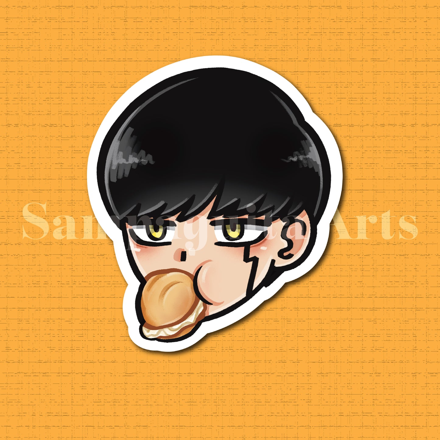 Mashle Mash Burnedead Glitter Sticker