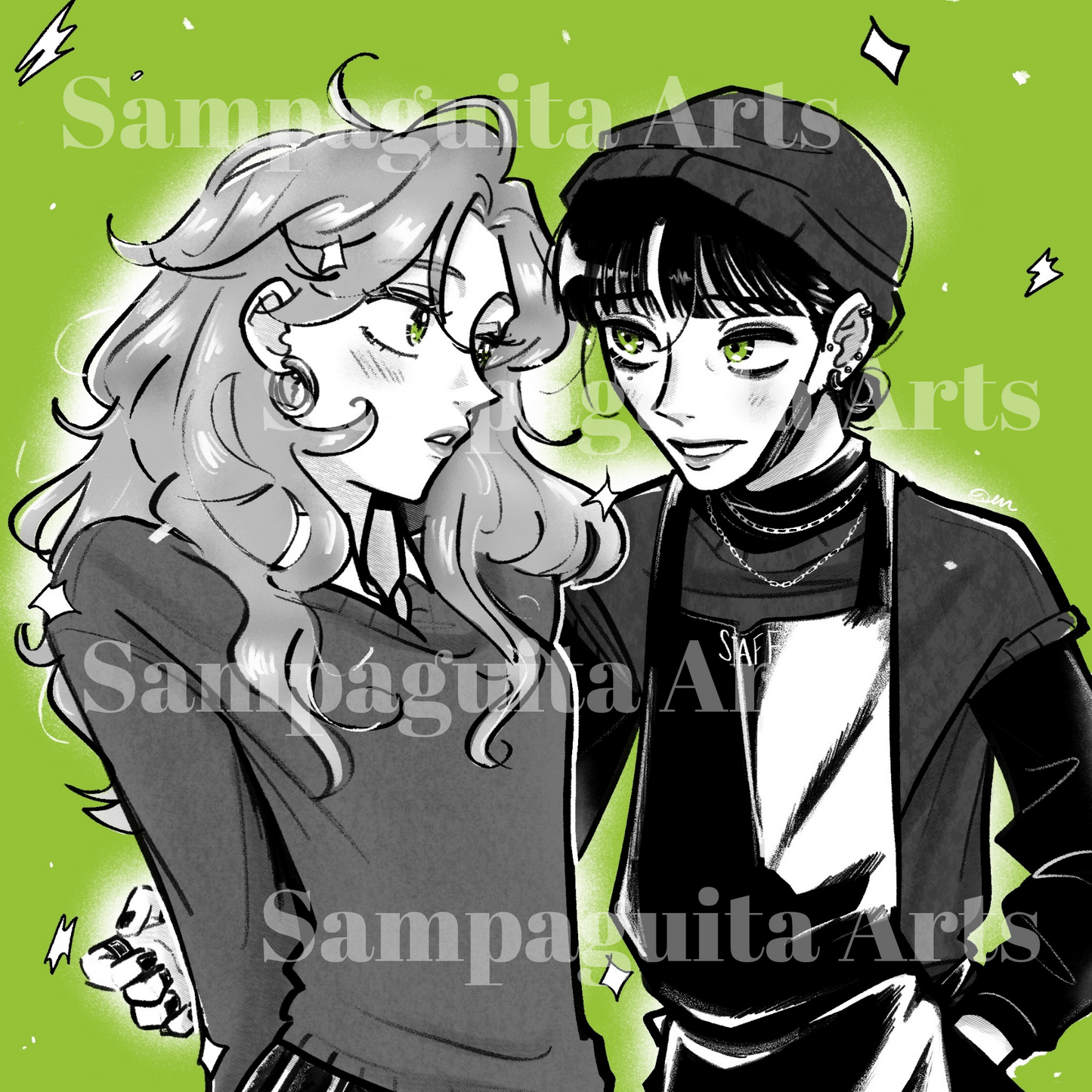 Green Yuri Print
