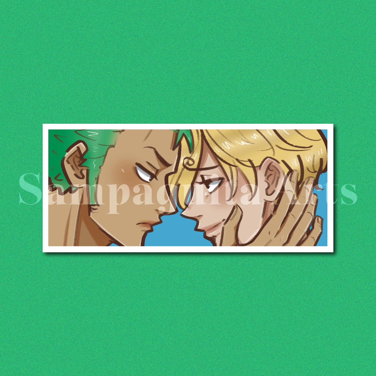 One Piece ZoSan Glitter Sticker