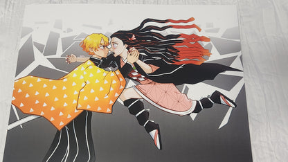 Demon Slayer Zenitsu x Nezuko Print