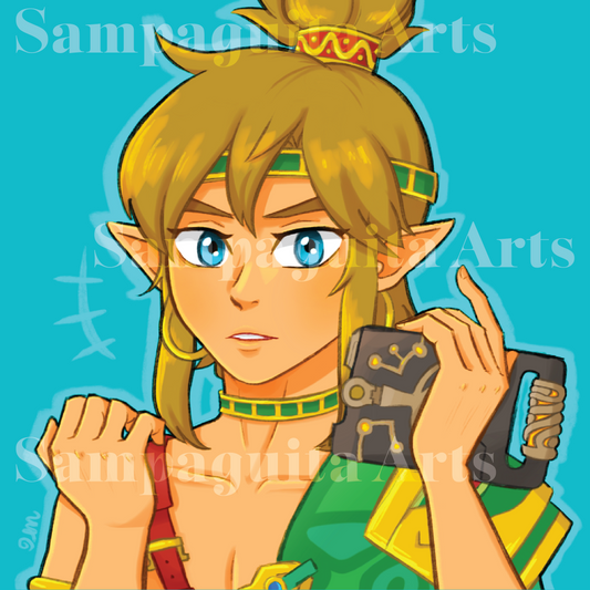 The Legend of Zelda Link Voe Print