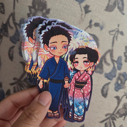Demon Slayer Hakuji Koyuki Glitter Sticker